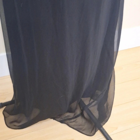 Alyn Paige vintage 90's black spagetti strap maxi formal/prom dress SZ 6 - Picture 6 of 9